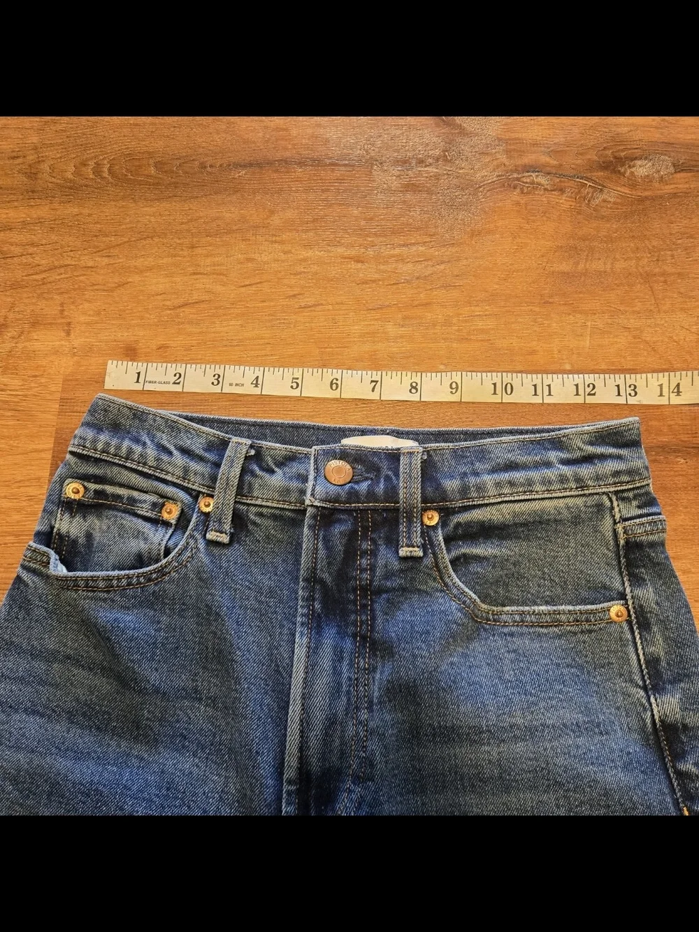 Pistola Lana Cider Wide-Leg Flare Jeans in Medium Blue Wash Size 26  High Rise - Picture 5 of 10